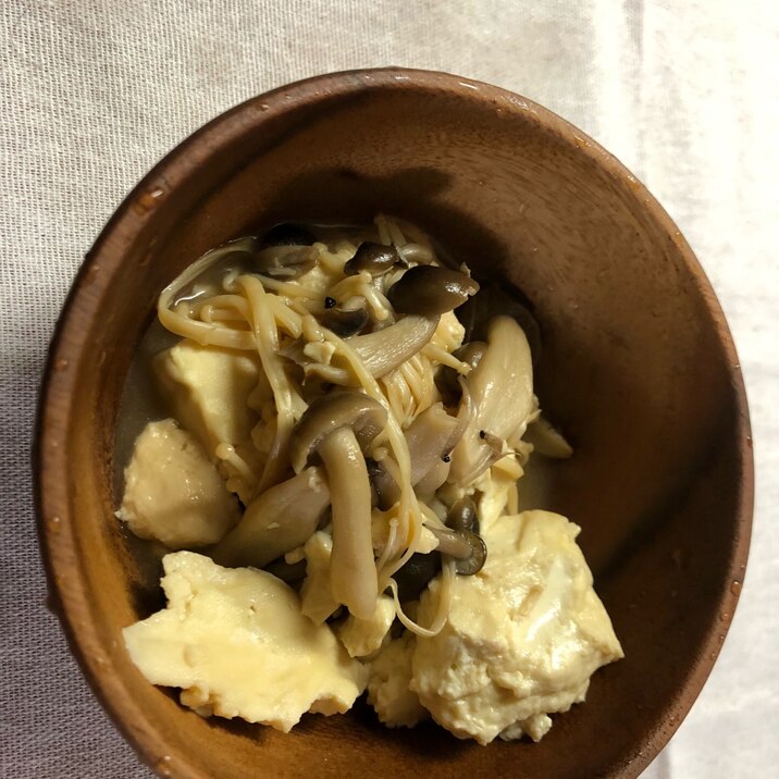 しめじ えのきと豆腐の白だし煮 レシピ 作り方 By Konitan1995 楽天レシピ